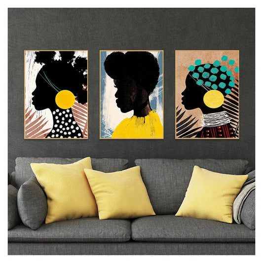 Canvanation Affiche Coiffure Femme Africaine Salon