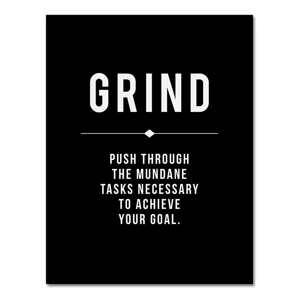 Canvanation 2703-02 / 60x80cm Affiche Motivation Chambre Grind Hustle Success