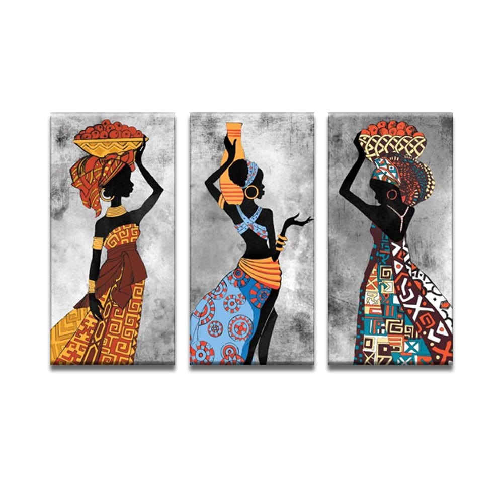 Canvanation 40x60cm / QP10233-35 Peinture Africaine Femme