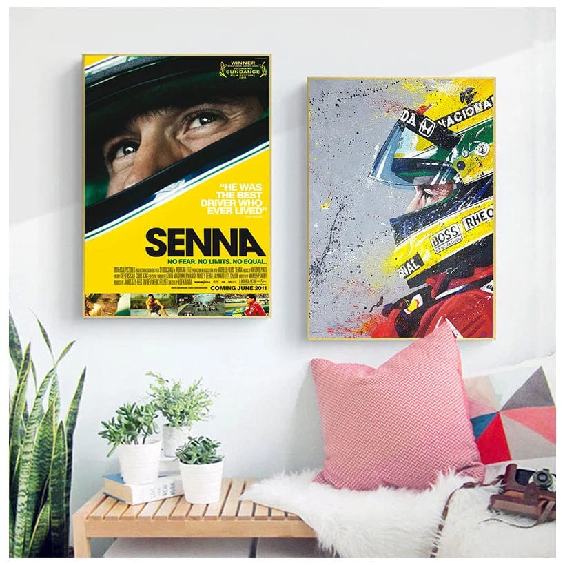 Canvanation Affiche Ayrton Senna F1 Formule 1
