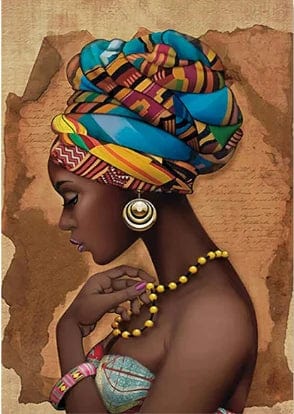 Canvanation PC10744 / 30x40cm Affiche Portrait Femme Africaine