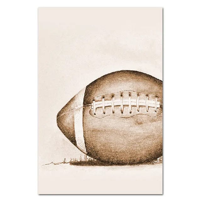 Canvanation 13x18cm / C Affiche FootBall - Basket-ball - Rugby