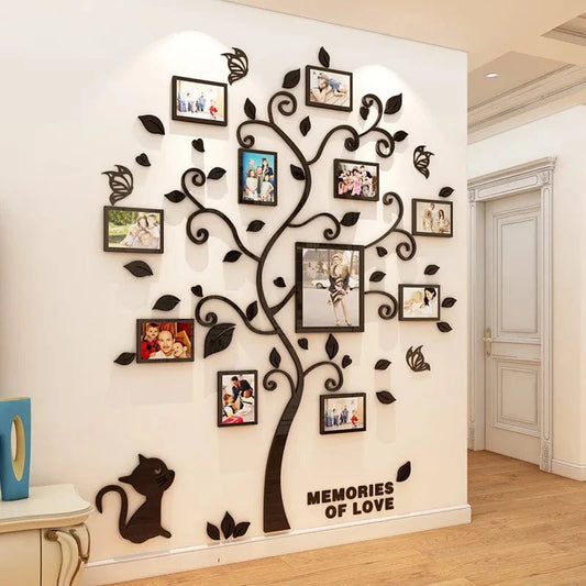 Canvanation Arbre Photo Généalogique Décoratif en Acrylique