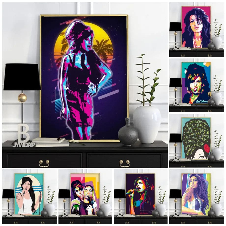 Canvanation Affiche Pop Amy Winehouse
