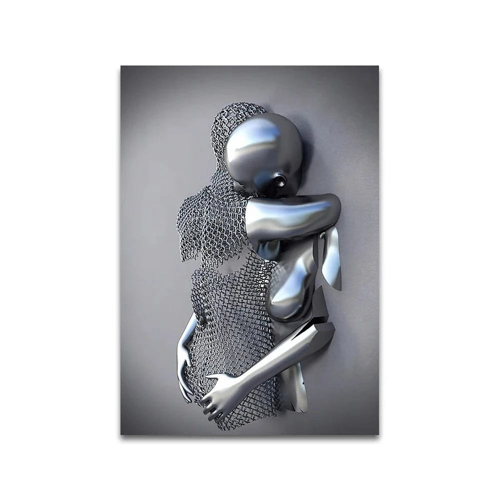 Canvanation 80x120cm / QP10224-D Affiche Statue Romantique Couple