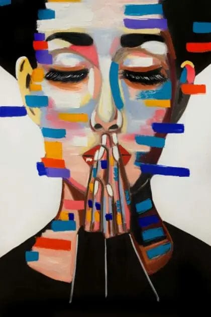 Canvanation 120x180cm / PF332 Affiche Femme Graffiti Pop Art