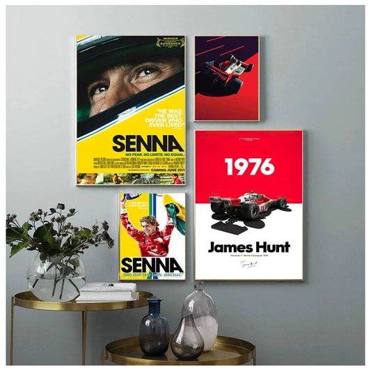 Canvanation Affiche Ayrton Senna F1 Formule 1