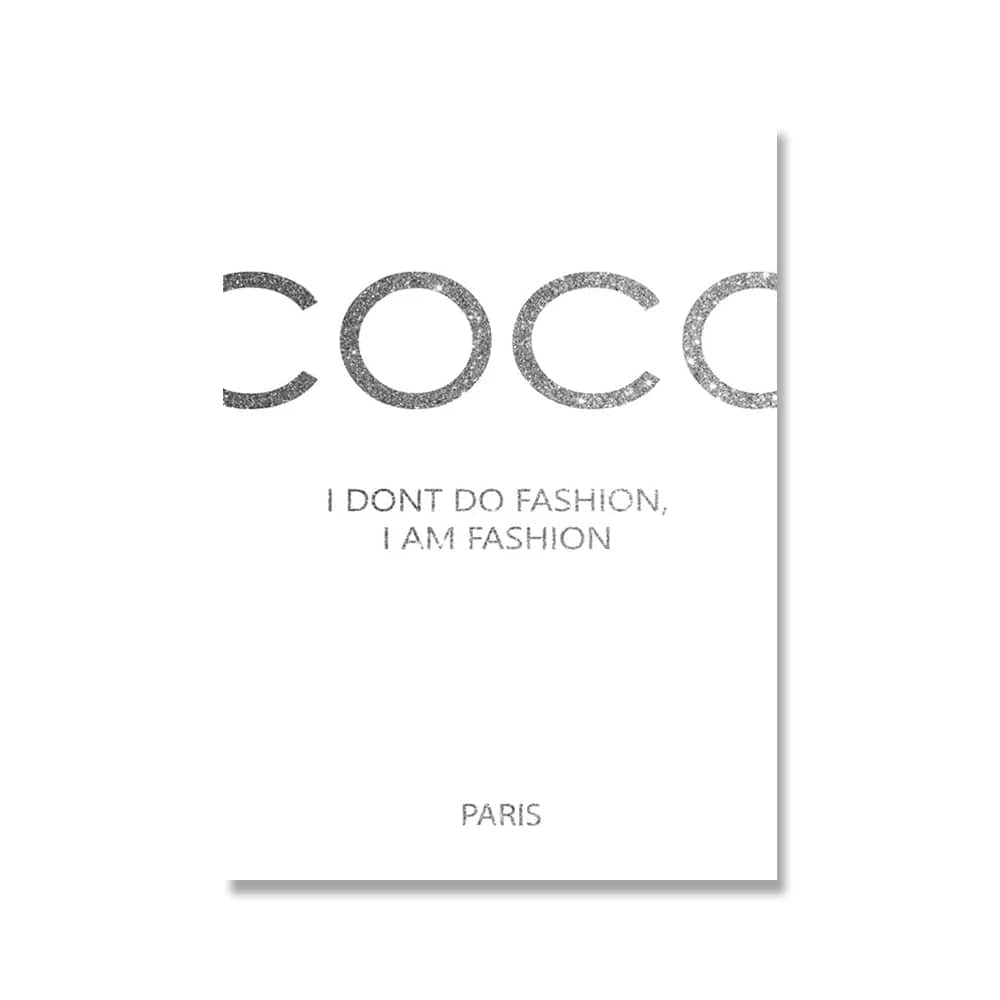 Canvanation 40x60 Cm / Picture 2 Affiche Marque De luxe Coco Parfum Fleurs