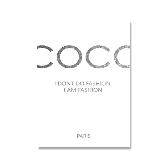 Canvanation 40x60 Cm / Picture 2 Affiche Marque De luxe Coco Parfum Fleurs