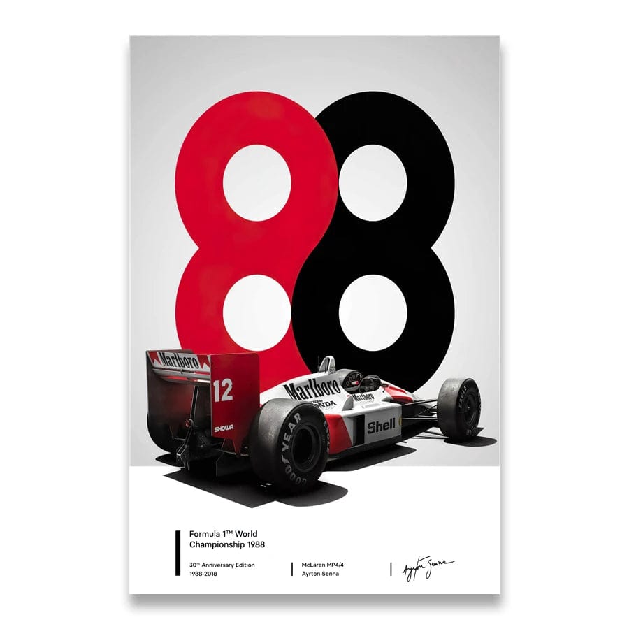 Canvanation 1038-02 / 30x45cm Affiche Ayrton Senna F1 Formule 1