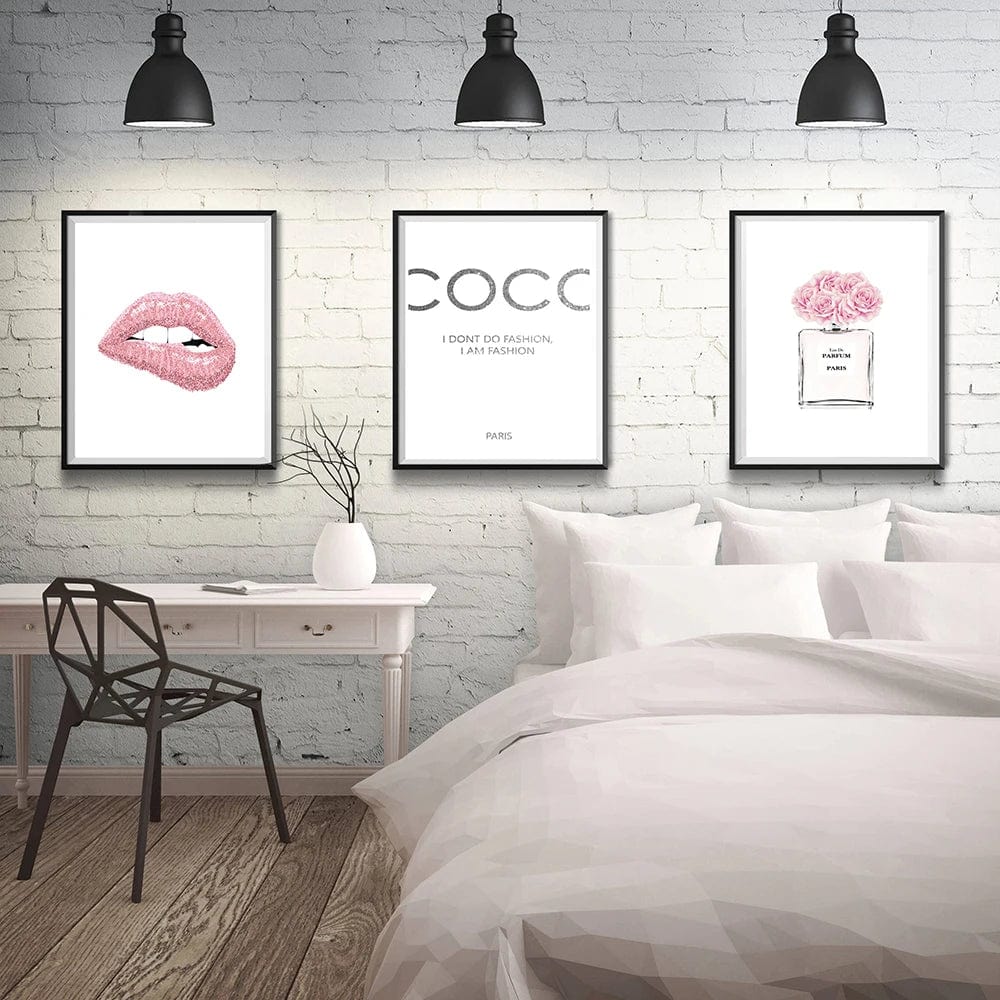 Canvanation Affiche Marque De luxe Coco Parfum Fleurs