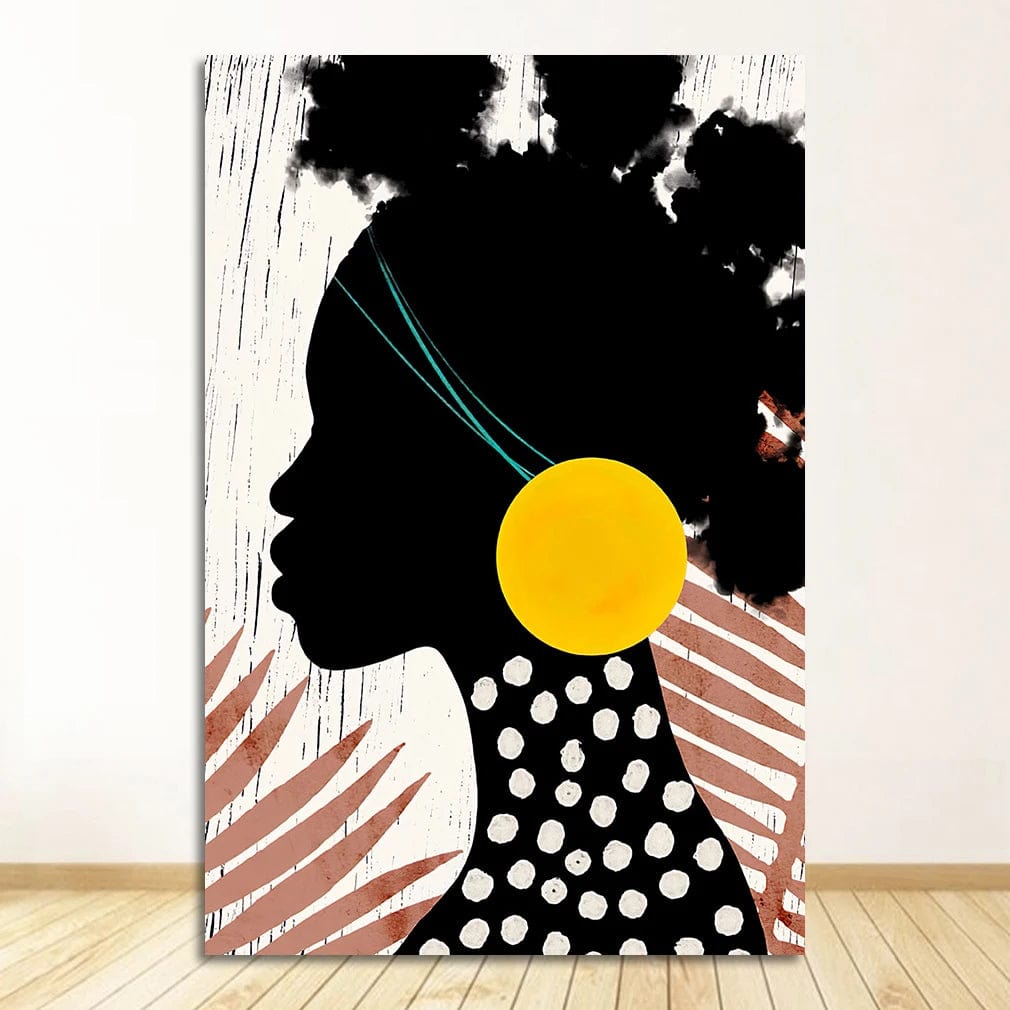 Canvanation 1651-07 / 35x50cm Affiche Coiffure Femme Africaine Salon