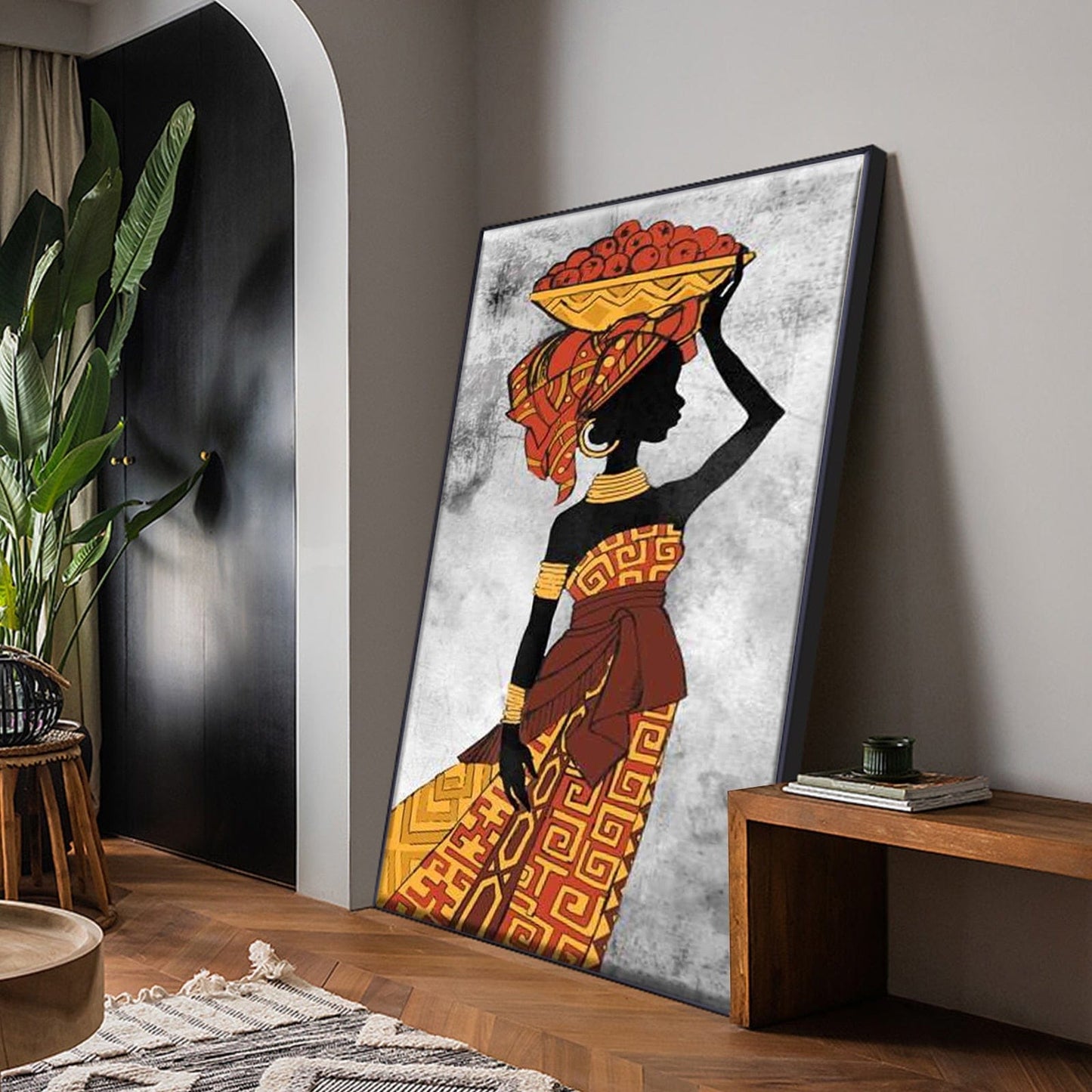 Canvanation Peinture Africaine Femme