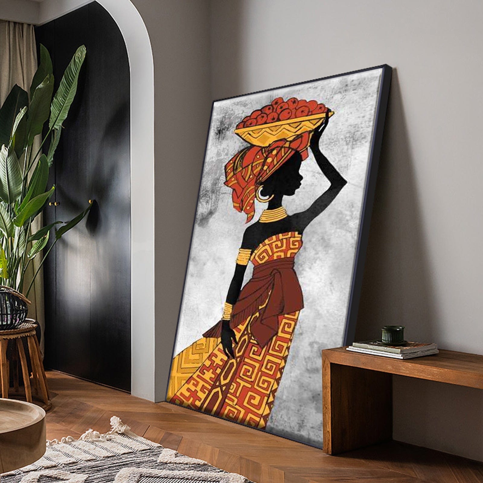 Canvanation Peinture Africaine Femme