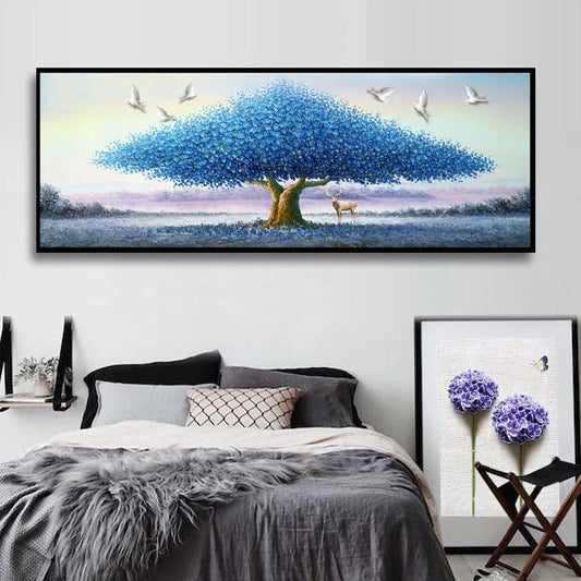 Canvanation A / 50x150CM Affiche Arbre De Vie - Symphonie de la Nature