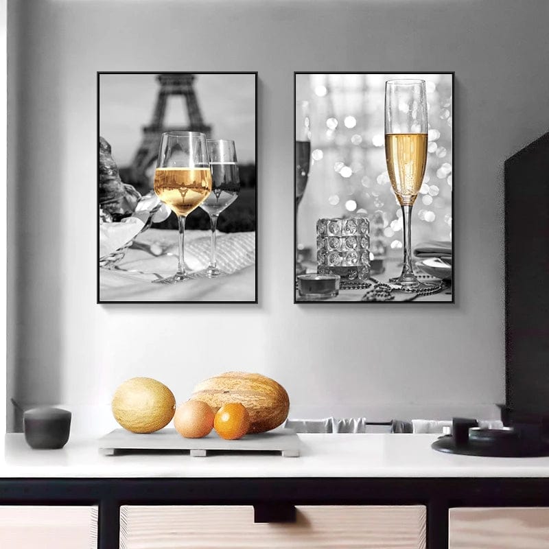 Canvanation Affiche Luxe Champagne Paris