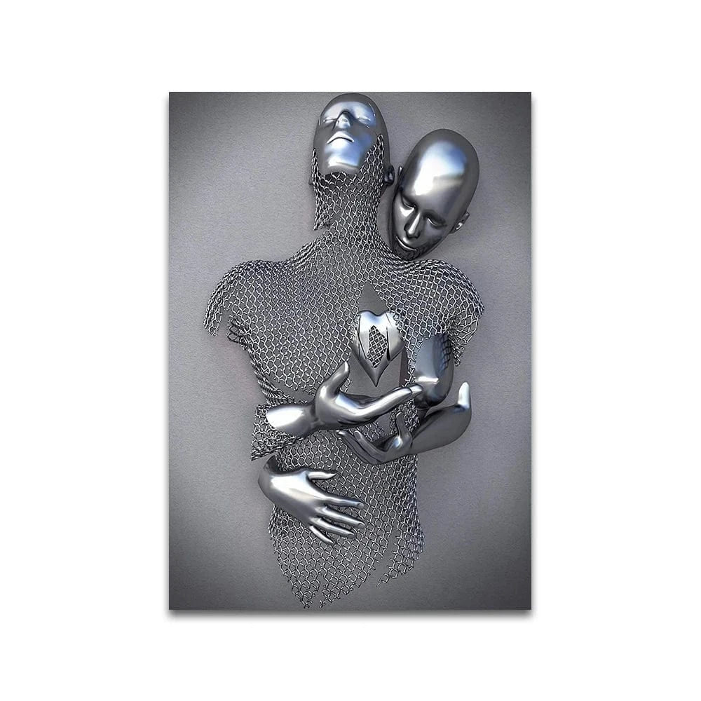 Canvanation 60x90cm / QP10224-C Affiche Statue Romantique Couple
