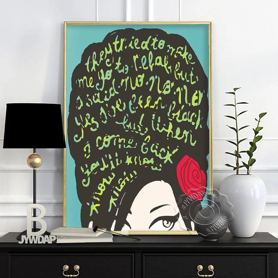Canvanation Affiche Pop Amy Winehouse