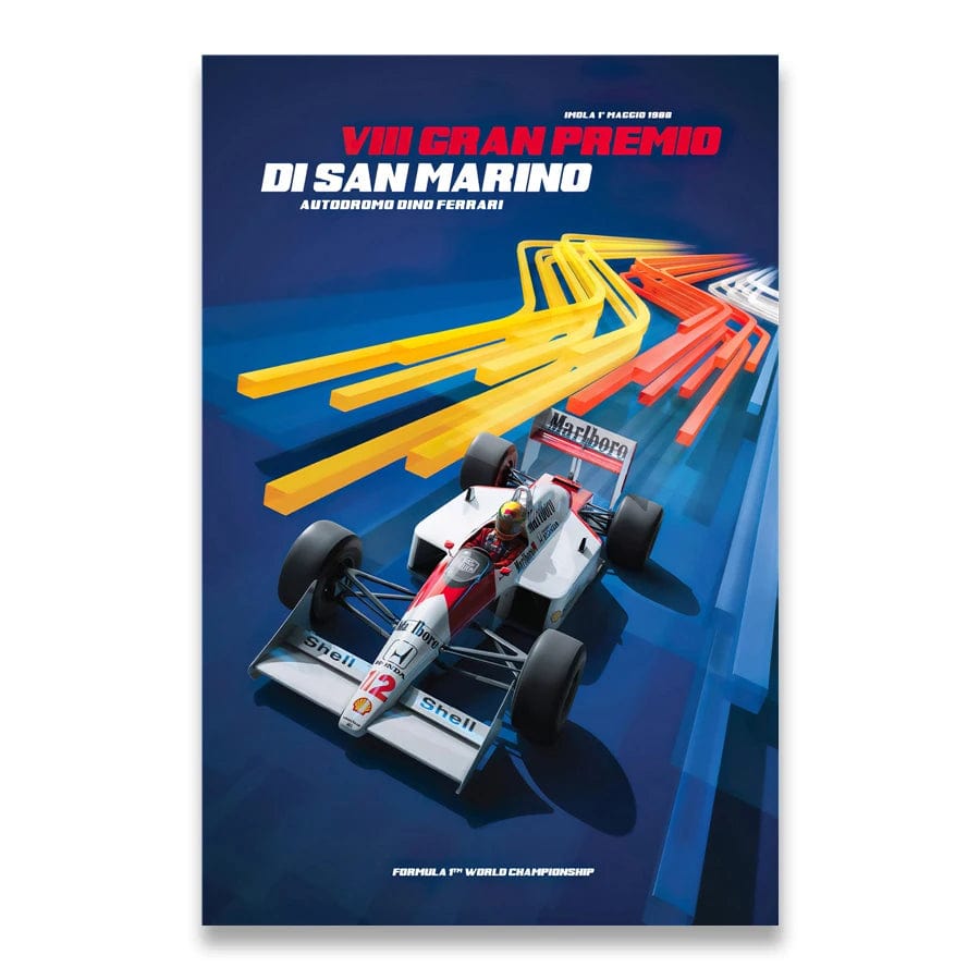Canvanation 1038-13 / 30x45cm Affiche Ayrton Senna F1 Formule 1