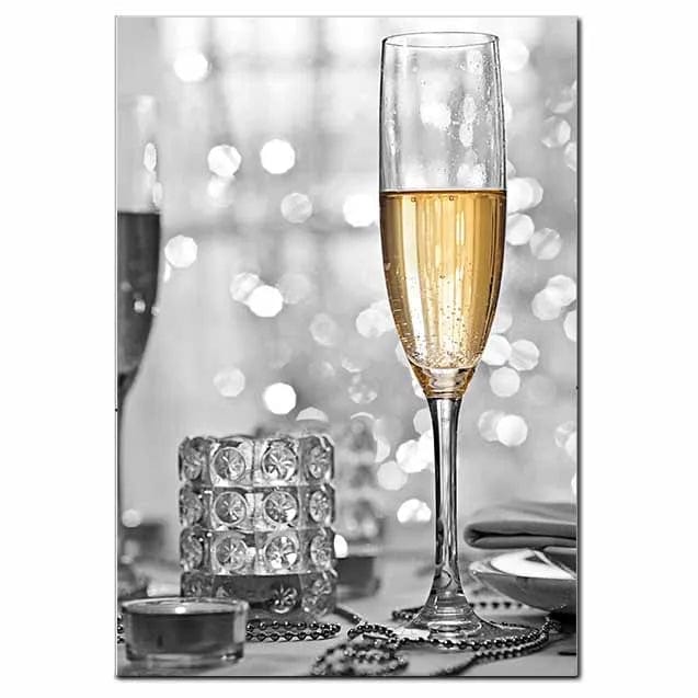 Canvanation 50X70cm / B Affiche Luxe Champagne Paris