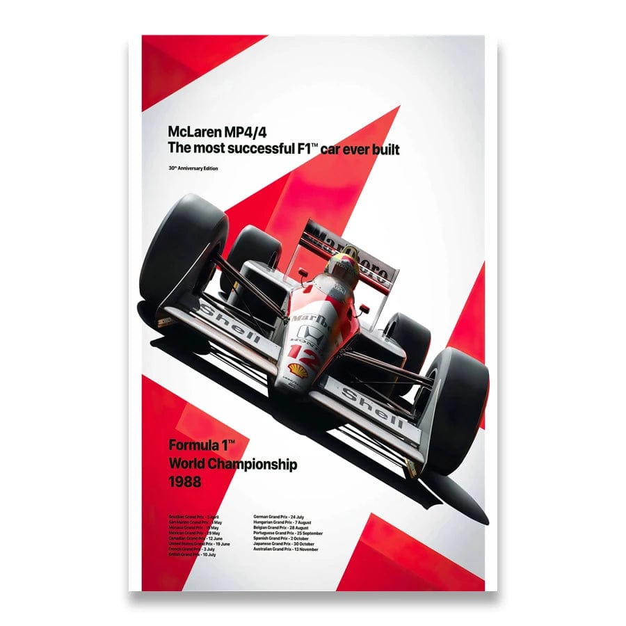 Canvanation 1038-01 / 30x45cm Affiche Ayrton Senna F1 Formule 1