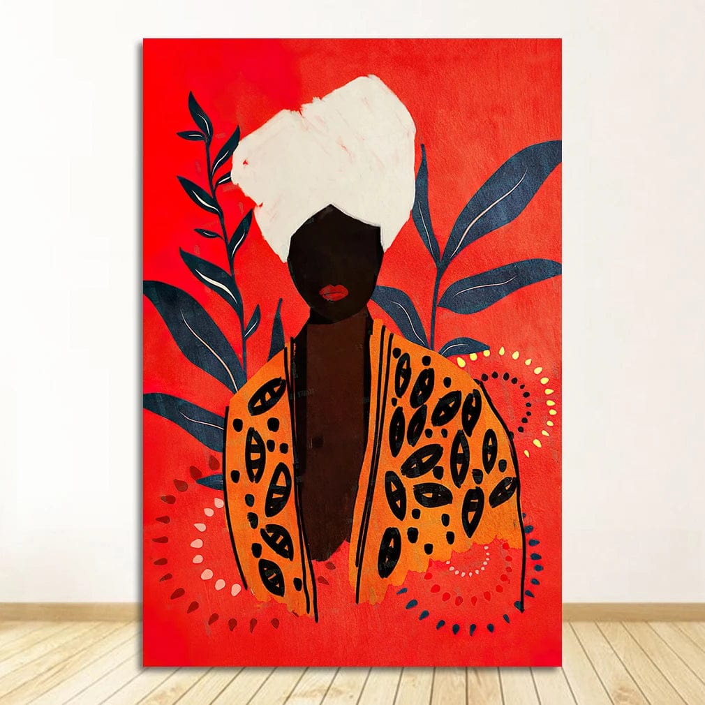 Canvanation 1651-02 / 20x30cm Affiche Coiffure Femme Africaine Salon