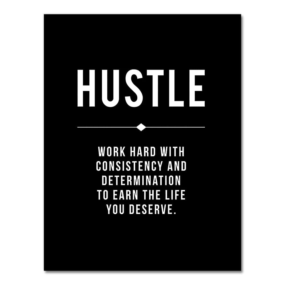 Canvanation 2703-01 / 60x90cm Affiche Motivation Chambre Grind Hustle Success