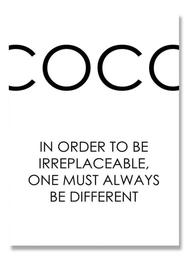 Canvanation 40x60 / 6 Poster Coco Chanel