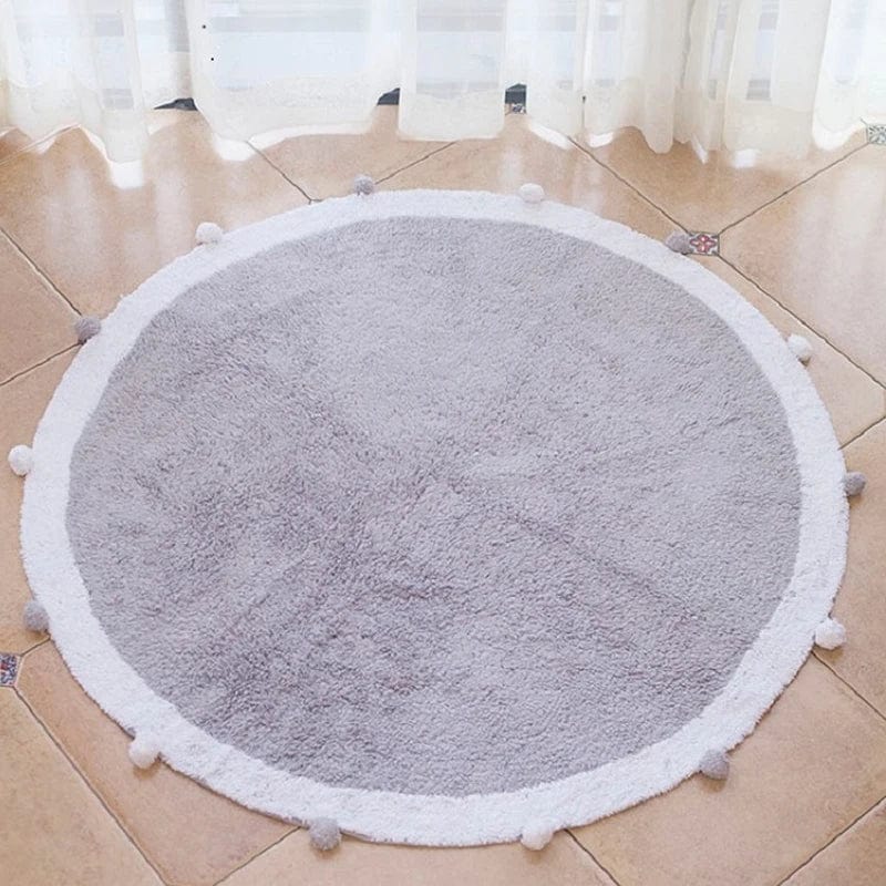 Canvanation Tapis de Chambre Rond – Ambiance Chaleureuse
