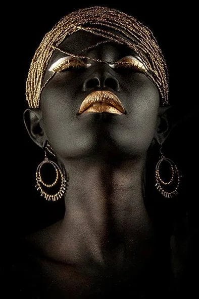 Canvanation PA289 / 70x100cm Affiche Femme Africaine Noir Coloré