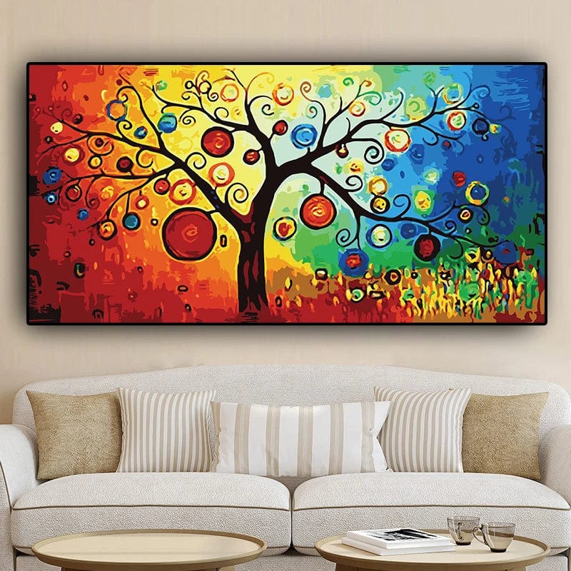 Canvanation Affiche - Arbre De Vie Coloré