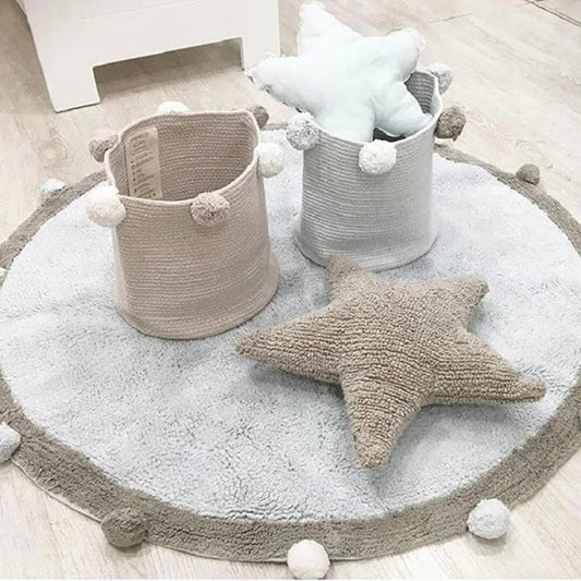 Canvanation Tapis de Chambre Rond – Ambiance Chaleureuse