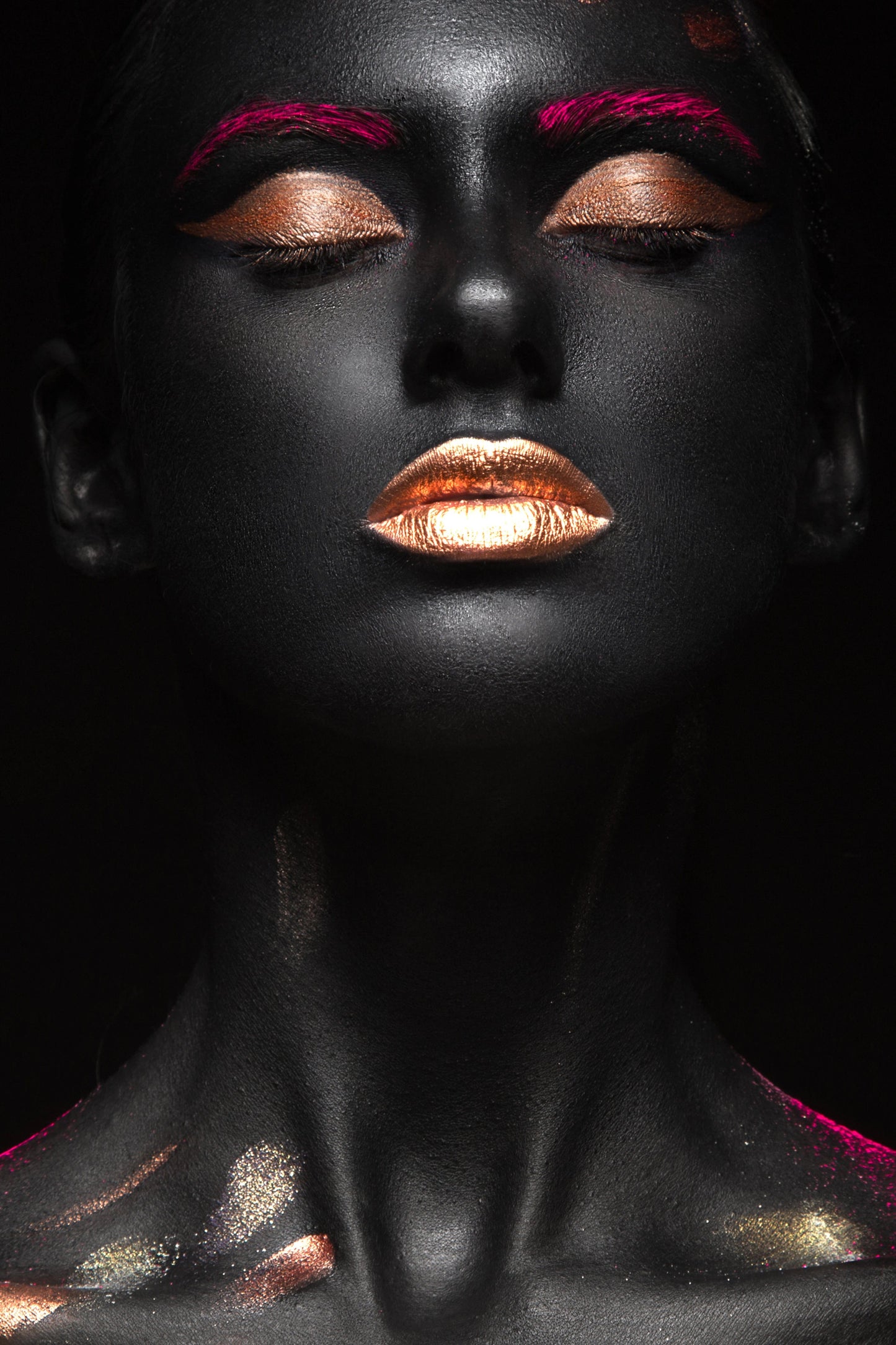 Canvanation PA733 / 30x40cm Affiche Femme Africaine Noir Coloré