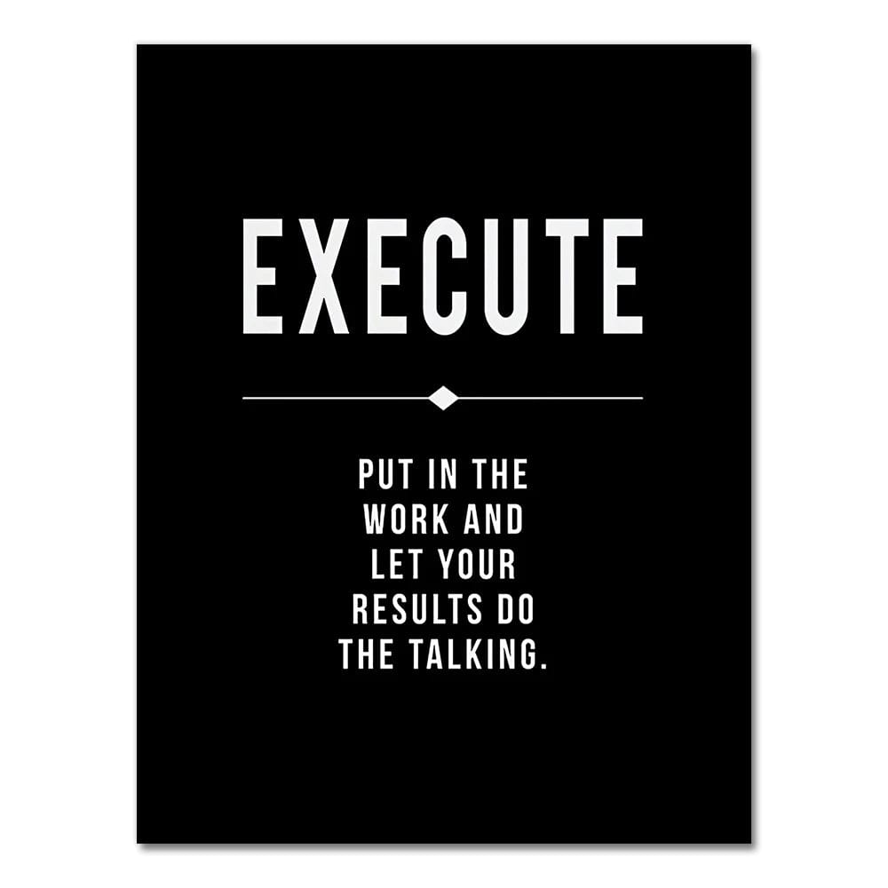 Canvanation 2703-03 / 50x75cm Affiche Motivation Chambre Grind Hustle Success