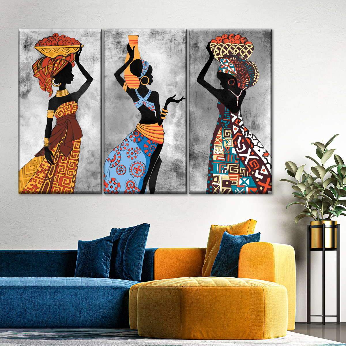 Canvanation Peinture Africaine Femme