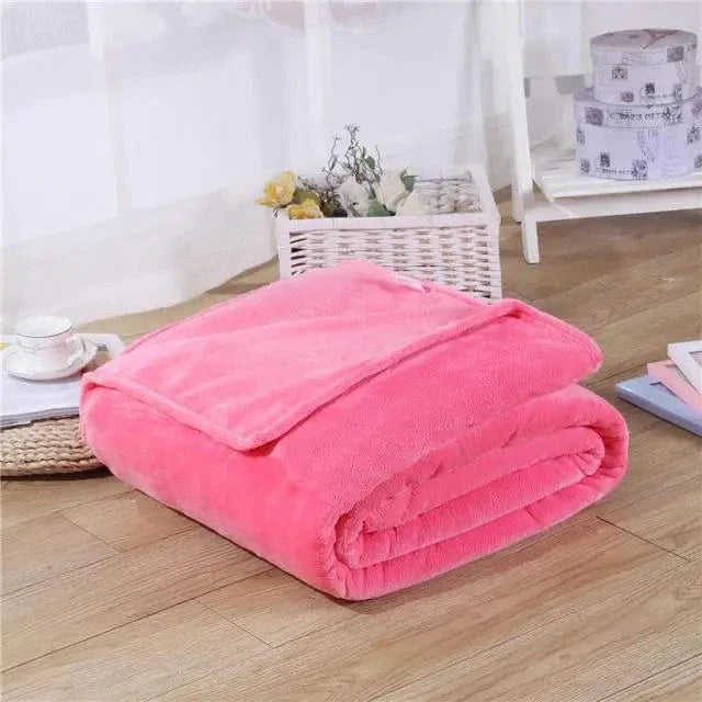 Canvanation Rose / 100X140CM 40X55Inche Plaid Polaire Noir – Ultra-Doux, Anti-Boulochage et Portable pour Adultes