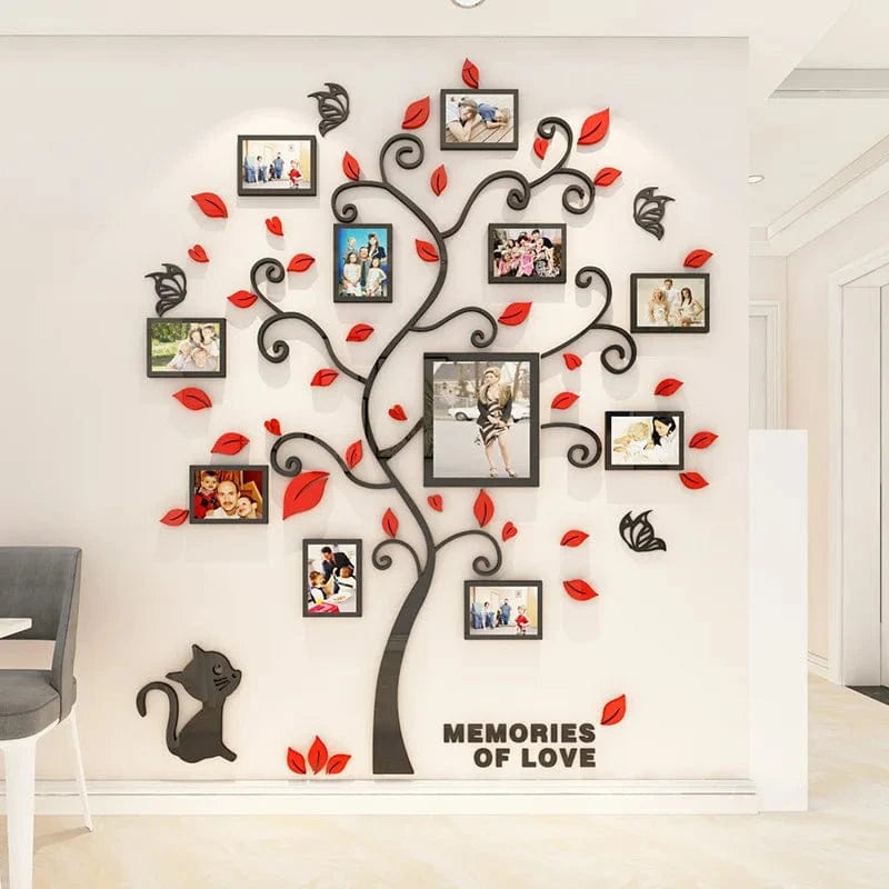 Canvanation Arbre Photo Généalogique Décoratif en Acrylique
