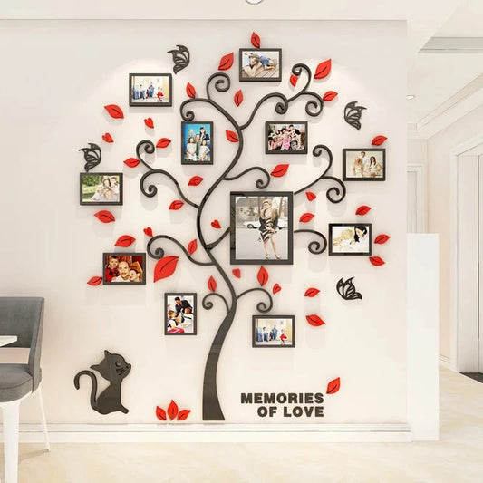Canvanation Arbre Photo Généalogique Décoratif en Acrylique