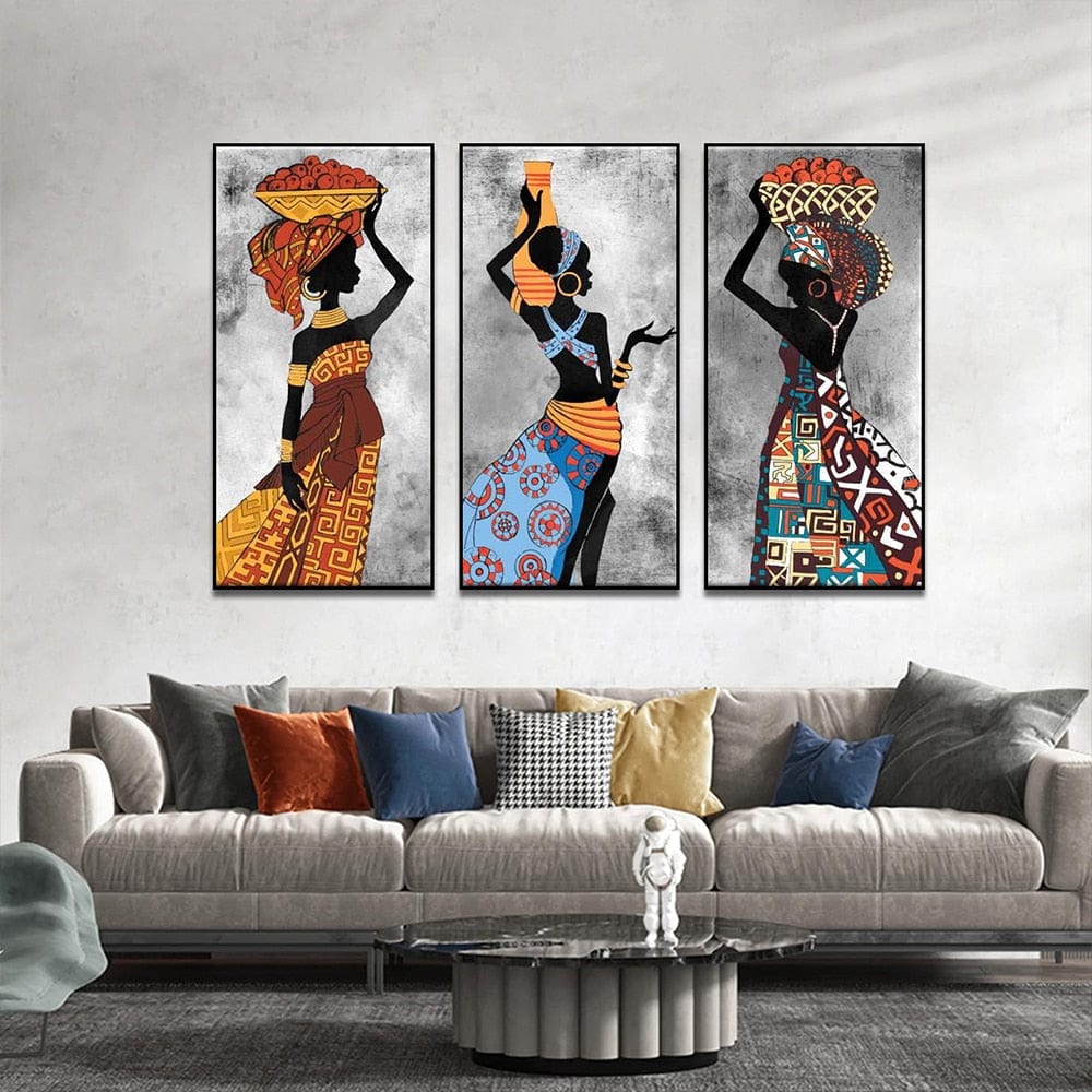 Canvanation Peinture Africaine Femme