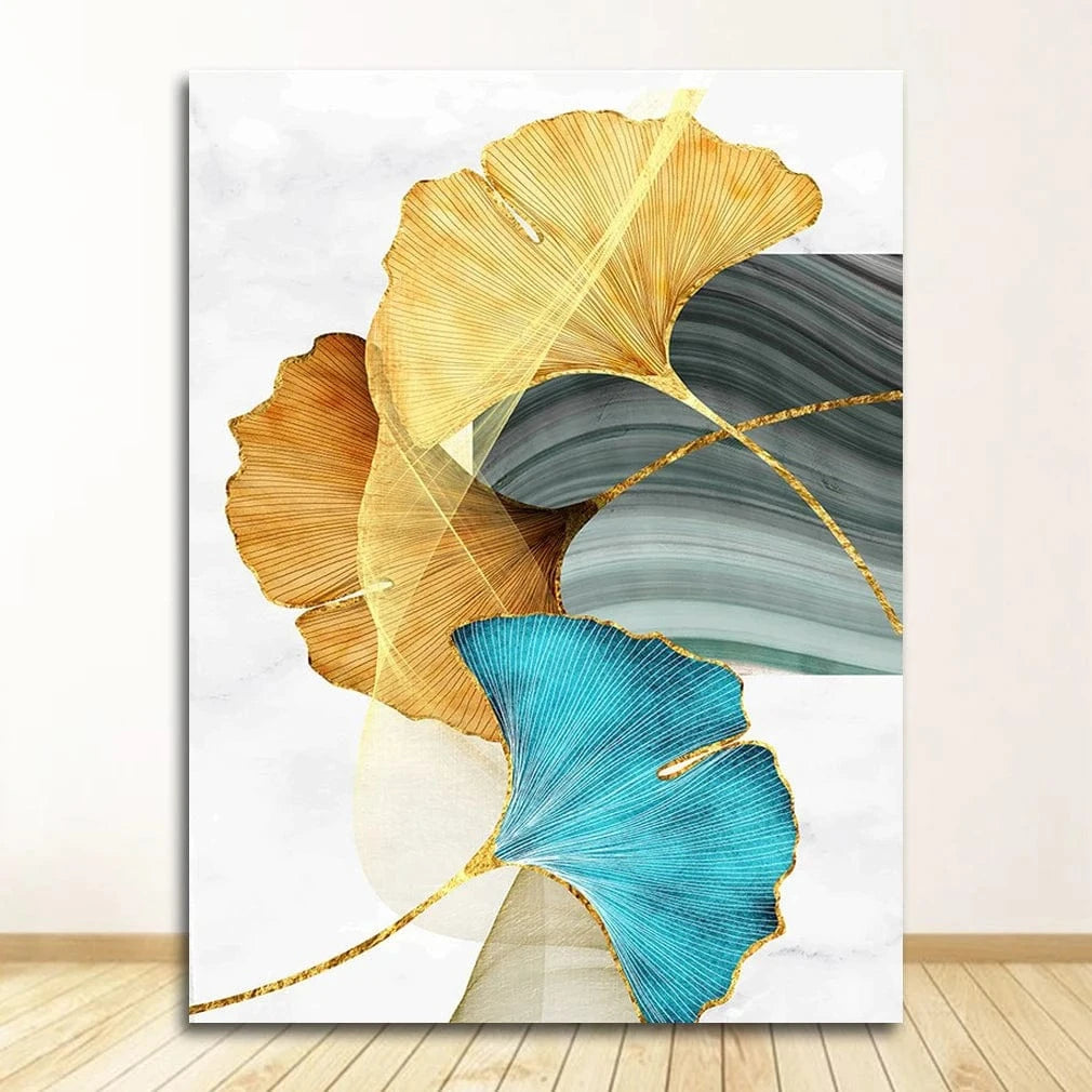 Canvanation 0012XX02 / 50x70cm Affiche Fleurs Bleu Jaune Orange