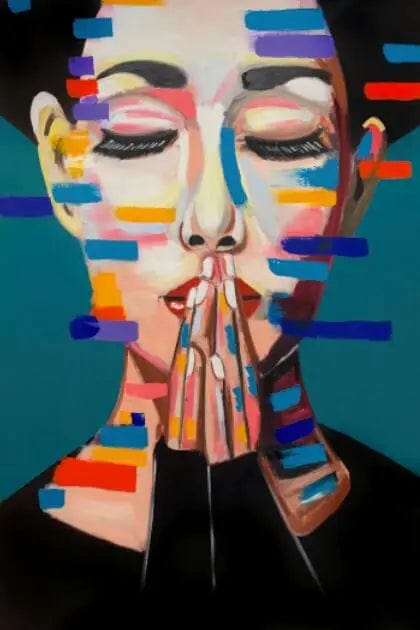 Canvanation 120x180cm / PF52 Affiche Femme Graffiti Pop Art