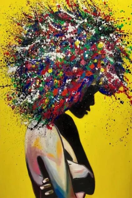 Canvanation 120x180cm / PF18 Affiche Femme Graffiti Pop Art
