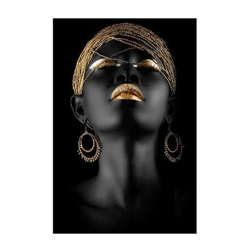 Canvanation PA357 / 80x120cm Affiche Femme Africaine Noir Coloré