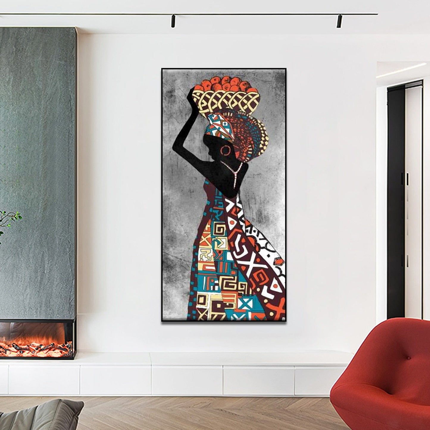 Canvanation Peinture Africaine Femme