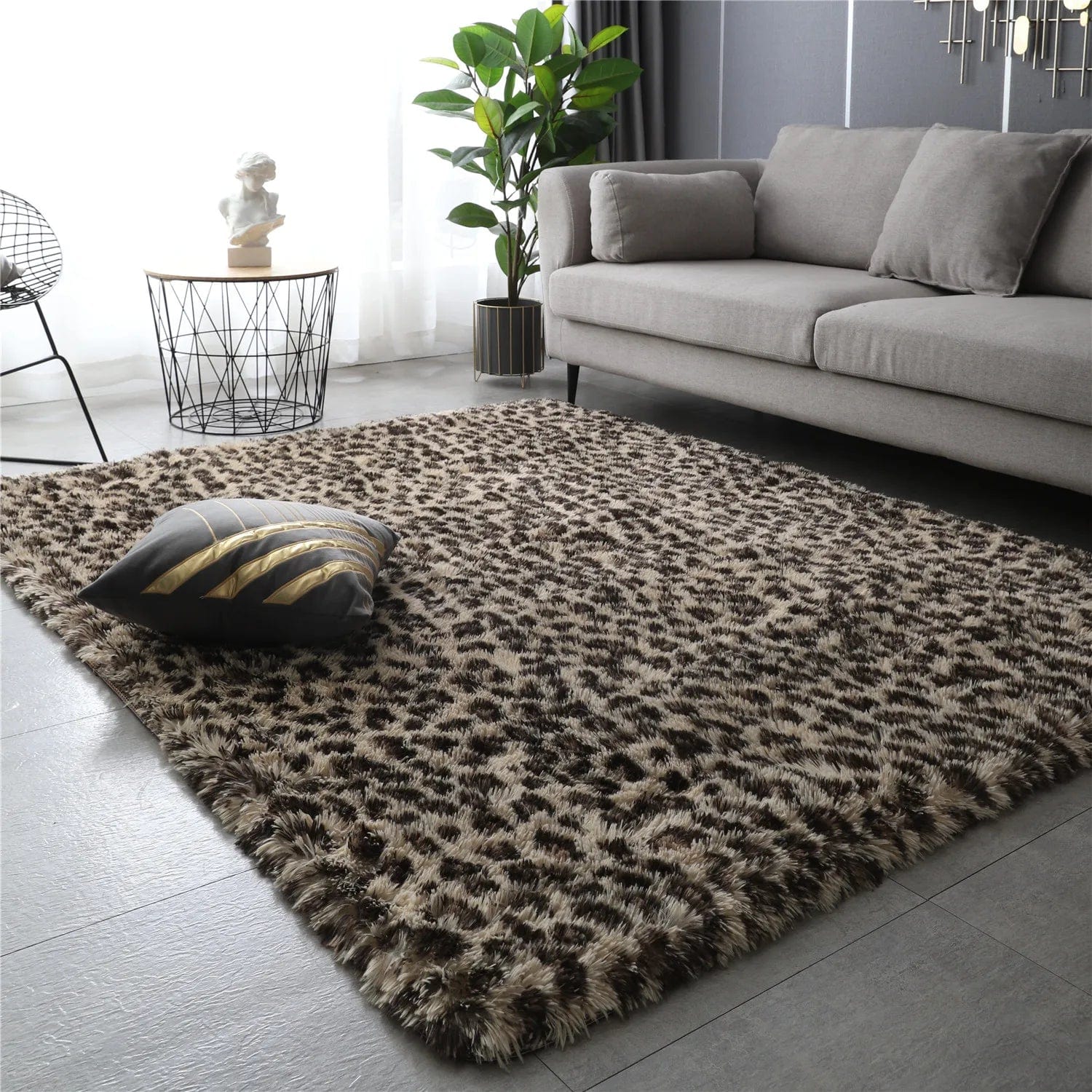 Canvanation Tapis De Chambre - Motif Léopard