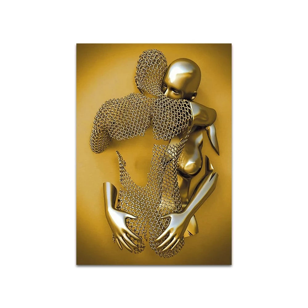 Canvanation 80x120cm / QP10224-5 Affiche Statue Romantique Couple