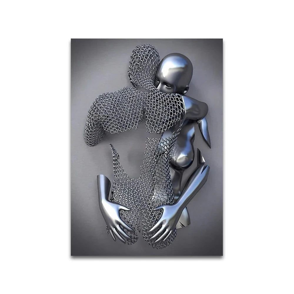 Canvanation 60x90cm / QP10224-E Affiche Statue Romantique Couple