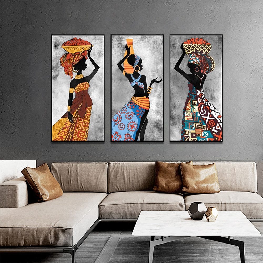 Canvanation Peinture Africaine Femme