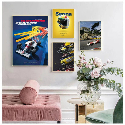 Canvanation Affiche Ayrton Senna F1 Formule 1