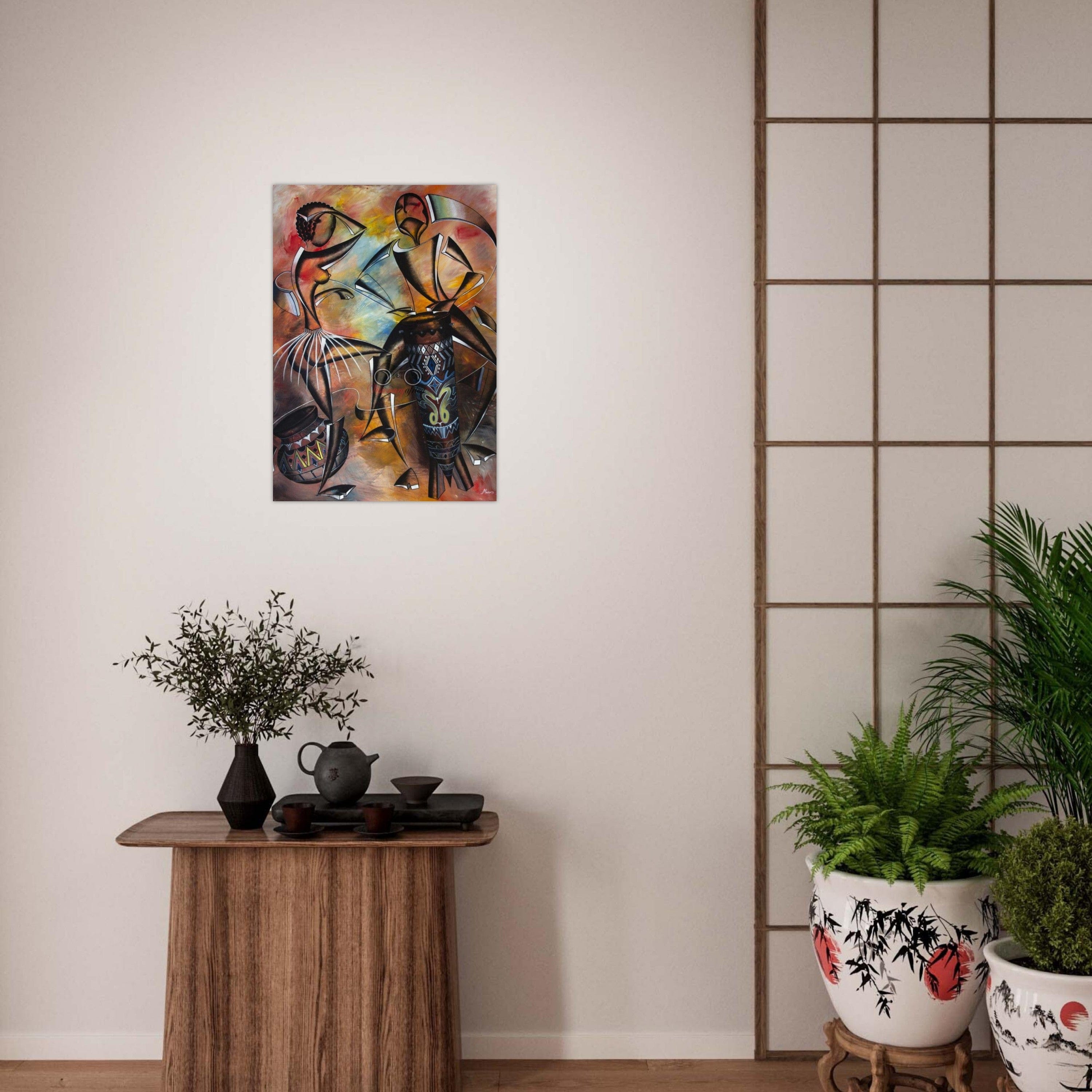 Gelato Print Material Affiche Africain Tambour